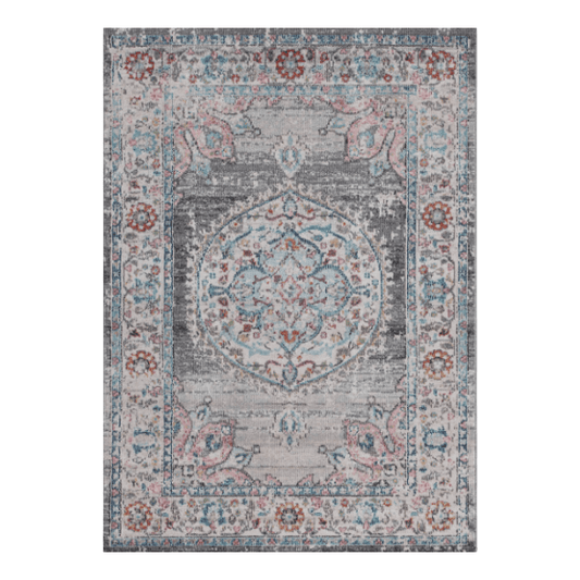 Vivace Maggio Indoor/Outdoor Area Rug - Silver - Situations Designs Artisan Textiles & Pillows HOME-RUG-120x60-SIL 2' x 4'