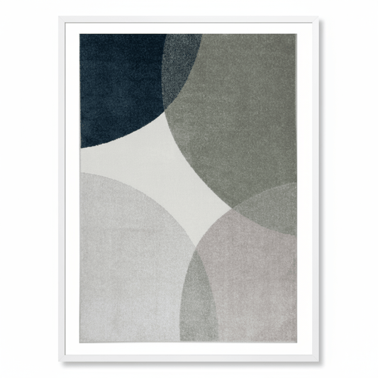 Vivace Nemo “Circles Multi” Modern Art Rug – Soft Luxe Texture & Bold Contemporary Design - Situations Designs Rugs VIV-NEMO-4X2-1003.9 4' x 2.20'