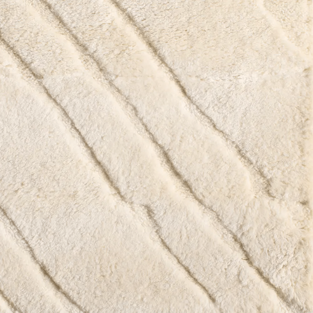 Ameln Collection Jarif hand-knotted rug made from undyed New Zealand wool; artisan-crafted area rug featuring natural tones, soft texture, and durable construction for elegant home interiors.