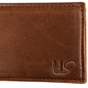 Full-grain leather bifold wallet with multiple card slots, spacious full-length bill compartment, expertly stitched for durability, classic timeless design for everyday use.