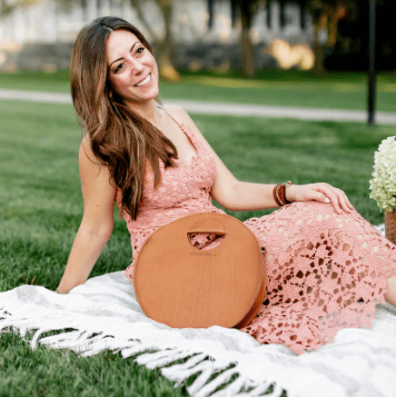Britt Full-Grain Leather Circle Crossbody Bag, handcrafted design with adjustable strap, ideal for hands-free everyday style and versatile outfits. Honey