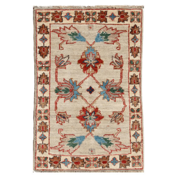 Ghazni Diyar Hand - Knotted Accent Rug – 2.8' x 1.8' | Loomier Mini Runner / Decorative Rug - Situations Interior DesignsRugsSituations Interior DesignsHOME-RUG-4291893