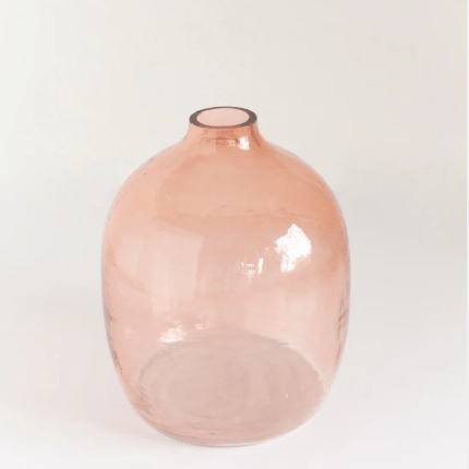 Hebron vase; handcrafted decorative vase featuring artisanal detailing and versatile design, perfect for displaying flowers or as a standalone accent piece in home décor. Blush