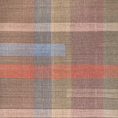 Jalal Kelim Arcobaleno rug, handwoven oversized flatweave in vibrant geometric pattern, crafted from durable wool and cotton blend, ideal for large living spaces or studios. Close-up