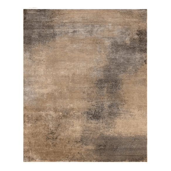KAVI Legacy hand-knotted rug made from wool and bamboo rayon, titled ‘In The After Glow’; artisan-crafted area rug featuring soft texture, subtle sheen, and modern design for elegant home décor.