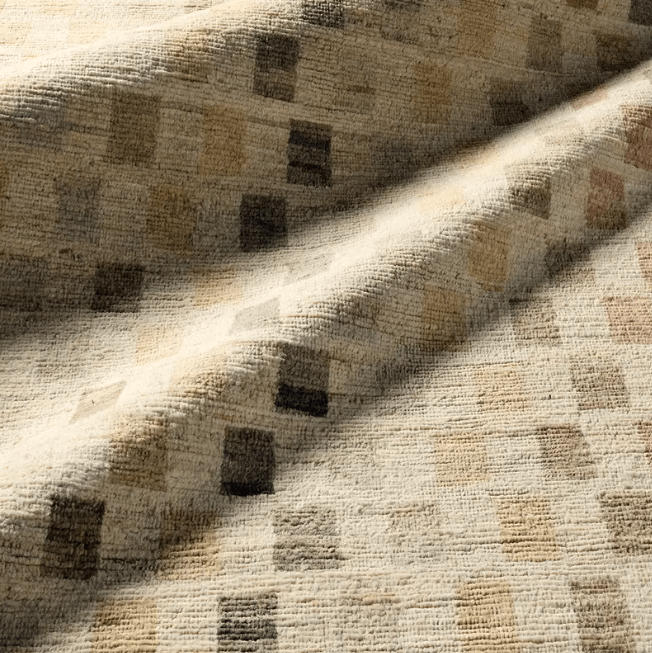 Kazben Ituri hand-knotted 100% wool rug; easy-care, artisan-made area rug featuring subtle texture, durable craftsmanship, and timeless style for contemporary and classic interiors.