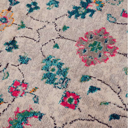 Loomier Vivace MAMOO A Rug, handcrafted plush area rug with soft high-low texture, contemporary design, ideal for living rooms, bedrooms, or hallways, versatile for modern and transitional interiors. Close-up