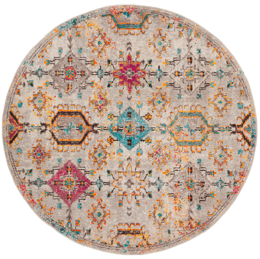 Loomier Vivace MAMOO D Rug, handcrafted plush area rug with soft high-low texture, contemporary design, ideal for living rooms, bedrooms, or entryways, versatile for modern and transitional interiors. Round