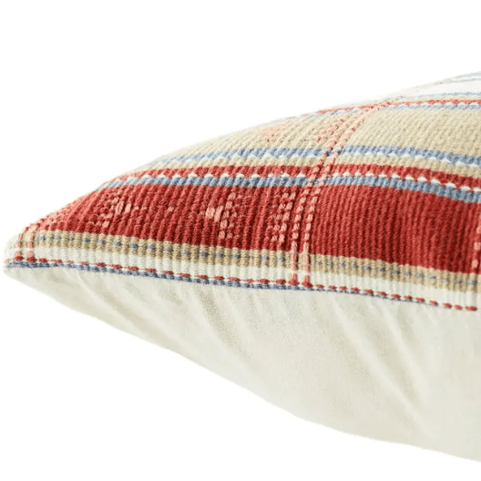 Nagaland Shiloi throw pillow featuring a handcrafted tribal and stripe motif, ideal for sofas, chairs, or beds, adding texture and artisanal charm to your home décor. Cover Only