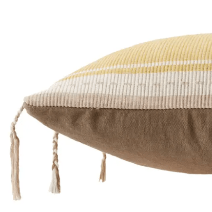 Navida Mahalia lumbar throw pillow, handcrafted from cotton, featuring a stylish design ideal for sofas, chairs, or beds, adding both comfort and visual interest. Cover Only