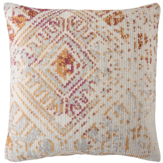 Nikki Chu Groove indoor/outdoor pillow with vibrant pattern, durable weather-resistant fabric, perfect for adding style and comfort to patios, decks, or indoor living spaces. Polyester