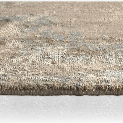 Tattvam Collection Misana hand-knotted rug made from wool and bamboo rayon; artisan-crafted area rug featuring soft texture, subtle sheen, and elegant design for living spaces.