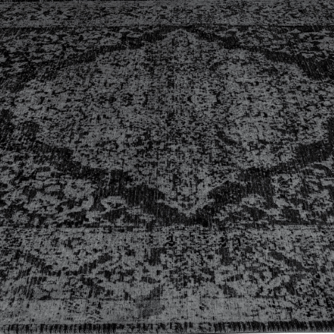 Vivace Argentella 5 Night Sky Jacquard Chenille Rug, velvety soft 3D texture with deep midnight tones and subtle glowing accents, perfect for adding mood and sophistication to living rooms, bedrooms, or dining areas. Black