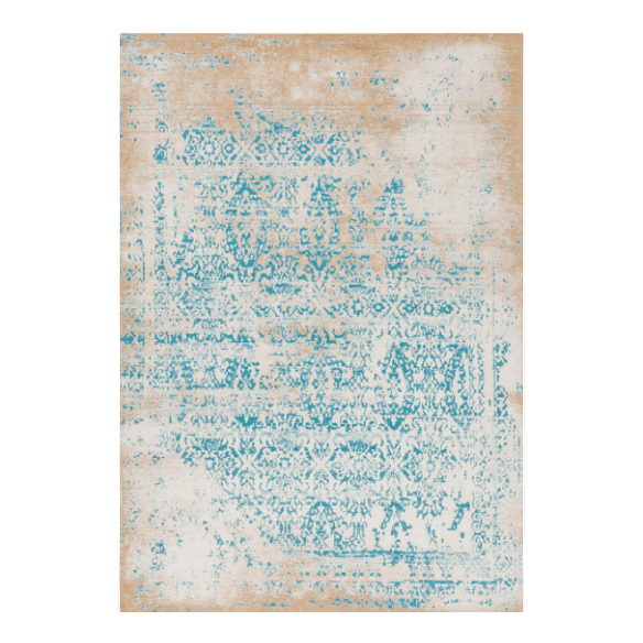 Vivace Argentella 7 Turquoise Gold Machine - Woven Rug by Loomier - Situations Interior DesignsRugsSituations Interior DesignsVIV-ARGE7-5X4-8995.58' x 3.94'