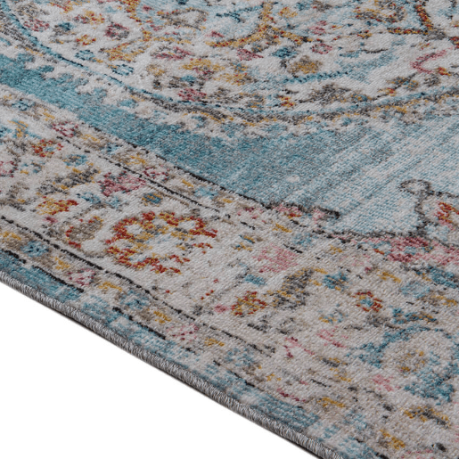Vivace Maggio A an indoor/outdoor area rug in light blue, durable and versatile, ideal for patios, living rooms, or high-traffic spaces with a contemporary design.