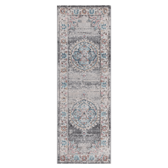 Vivace Maggio Indoor/Outdoor Area Rug - Silver - Situations Designs Artisan Textiles & Pillows HOME-RUG-120x60-SIL 2' x 4'