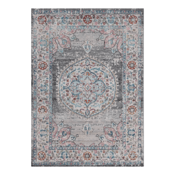 Vivace Maggio Indoor/Outdoor Area Rug - Silver - Situations Designs Artisan Textiles & Pillows HOME-RUG-120x60-SIL 2' x 4'