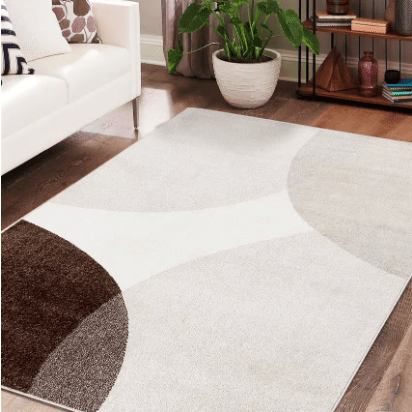 Vivace Nemo Natural Modern Neutral Rug, soft sculpted texture with warm sandstone, cream, and taupe tones, versatile for minimalist, Scandinavian, or modern farmhouse interiors.